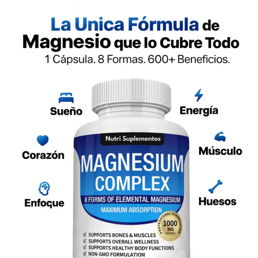 PROMOCION 2 Magnesio Complex ™ l Complejo de magnesio 8 en 1