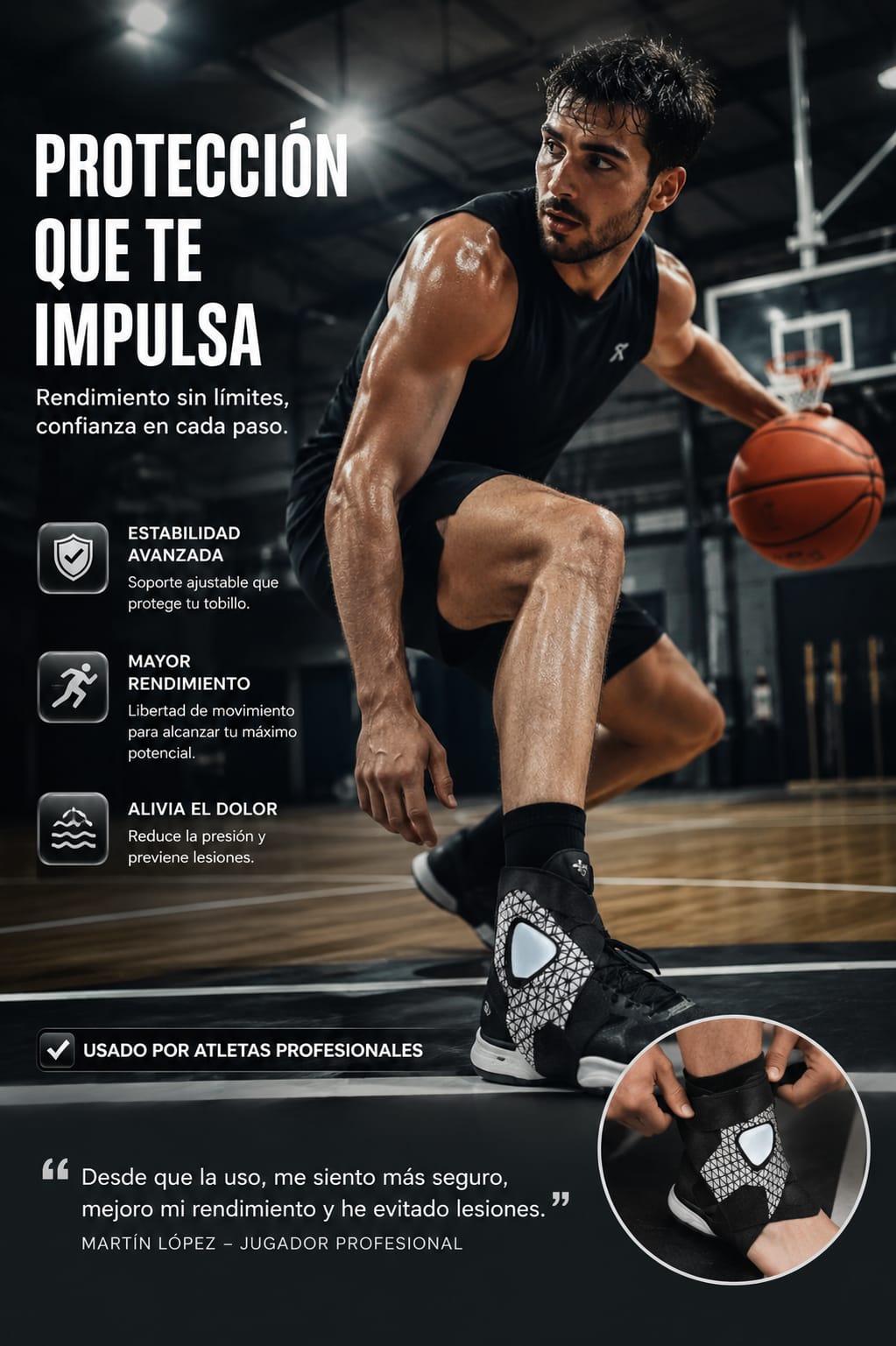 Tobillera ProFlex™ – Máximo Soporte y Alivio para tu Tobillo 🦶🔥