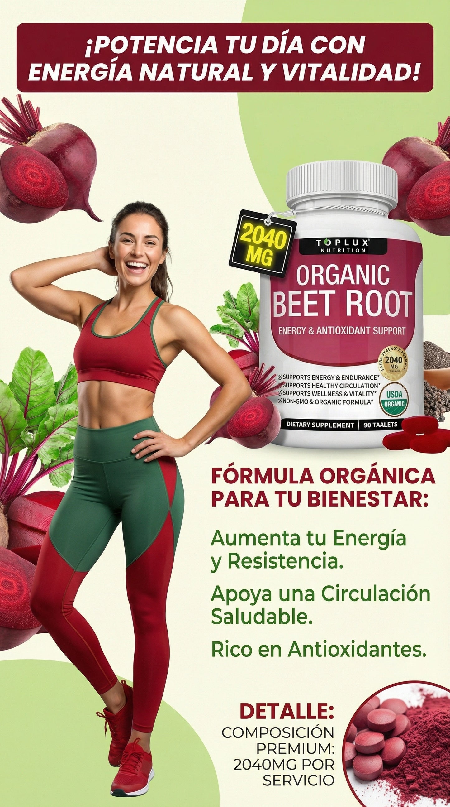 Organic Beet Root™ – Más Energía, Mejor Circulación y Menos Cansancio