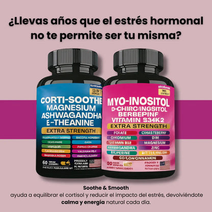 Kit Soothe & Smooth – Equilibra tu cortisol y recupera tu calma natural