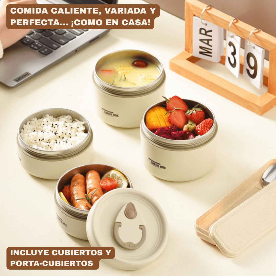 PACK LUNCHBOX®: 4 Loncheras Térmicas + Maleta +  ¡Obsequio!