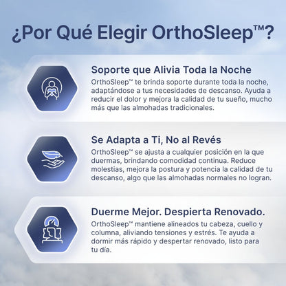 OrthoSleep™ – Almohada Cervical