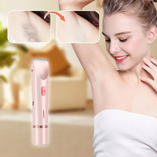 🌸✨ Depiladora Facial y Corporal 2 en 1 para Mujer | Doble Cabezal + Resistente al Agua IPX7 💖