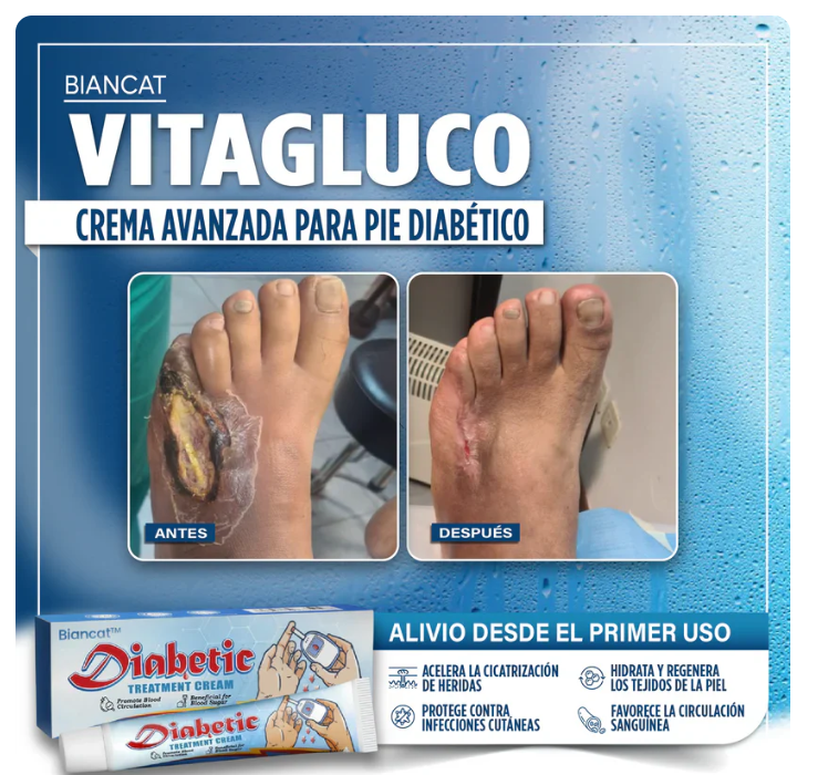 La crema clínica que acelera la cicatrización y previene úlceras diabéticas