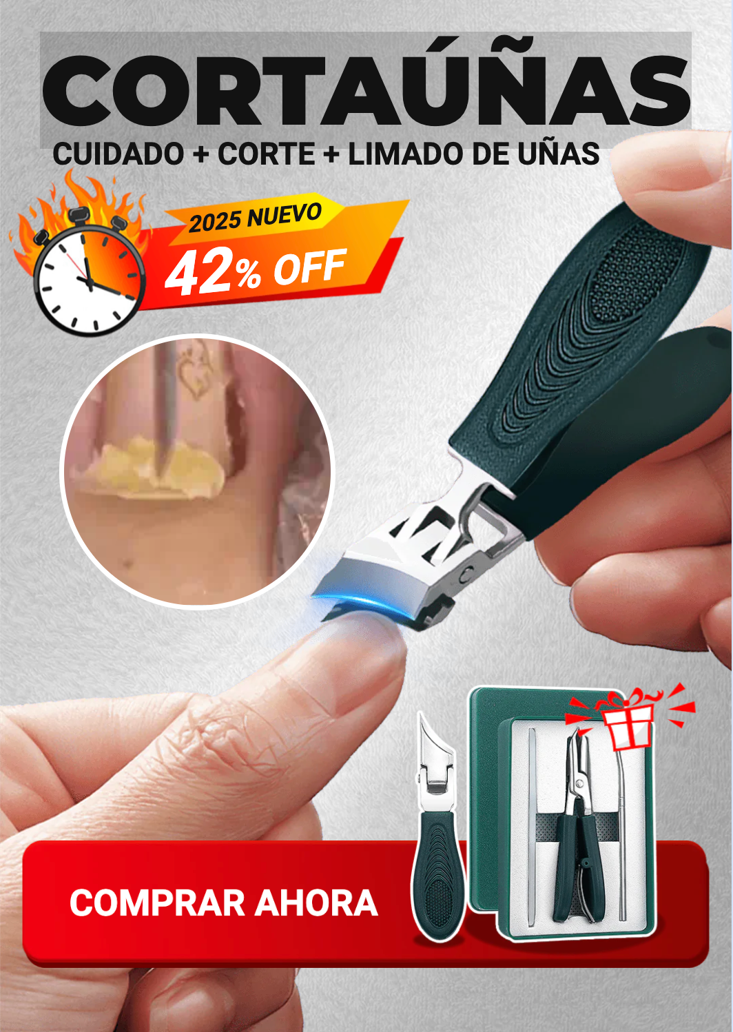 Cortaúñas Biselado Cortex™ | Para uñas gruesas o encarnadas
