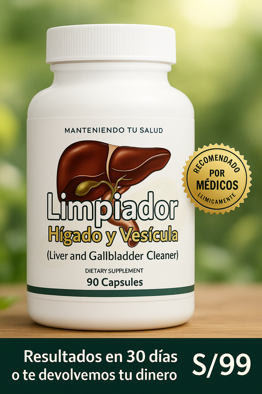 Limpieza Hepática Natural | Hígado y Vesícula – 90 Cápsulas Vegetales OFERTA SOLO POR HOY 99