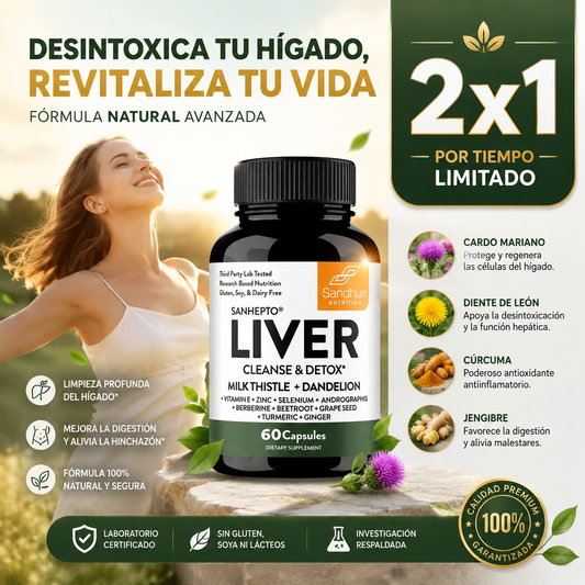 PIDE 1 LLEVA 2 LiverX™ l Limpieza y desintoxicación del hígado