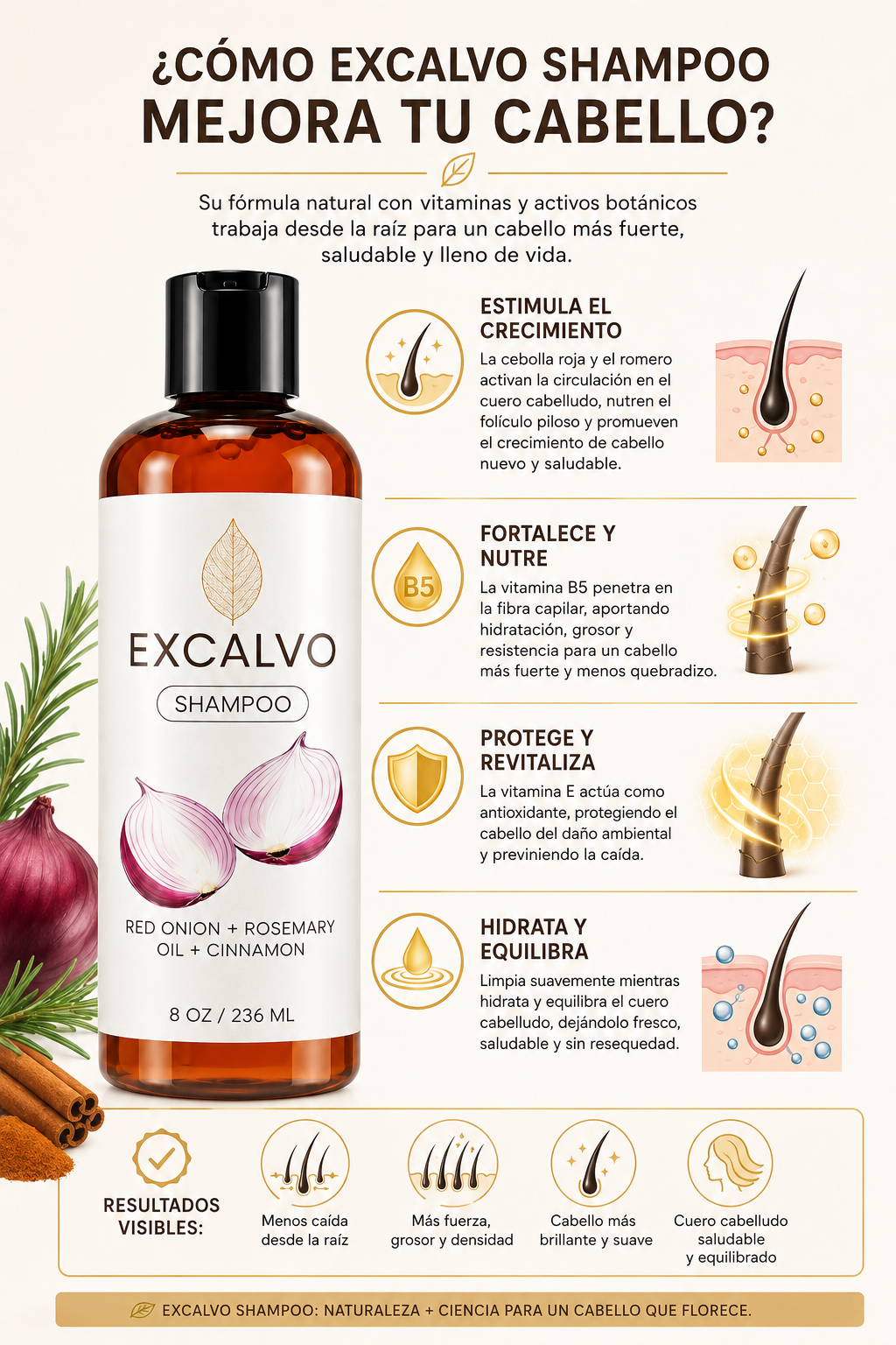 🔥 EXCALVO: MENOS CAÍDA, MÁS CABELLO EN POCAS SEMANAS 🔥