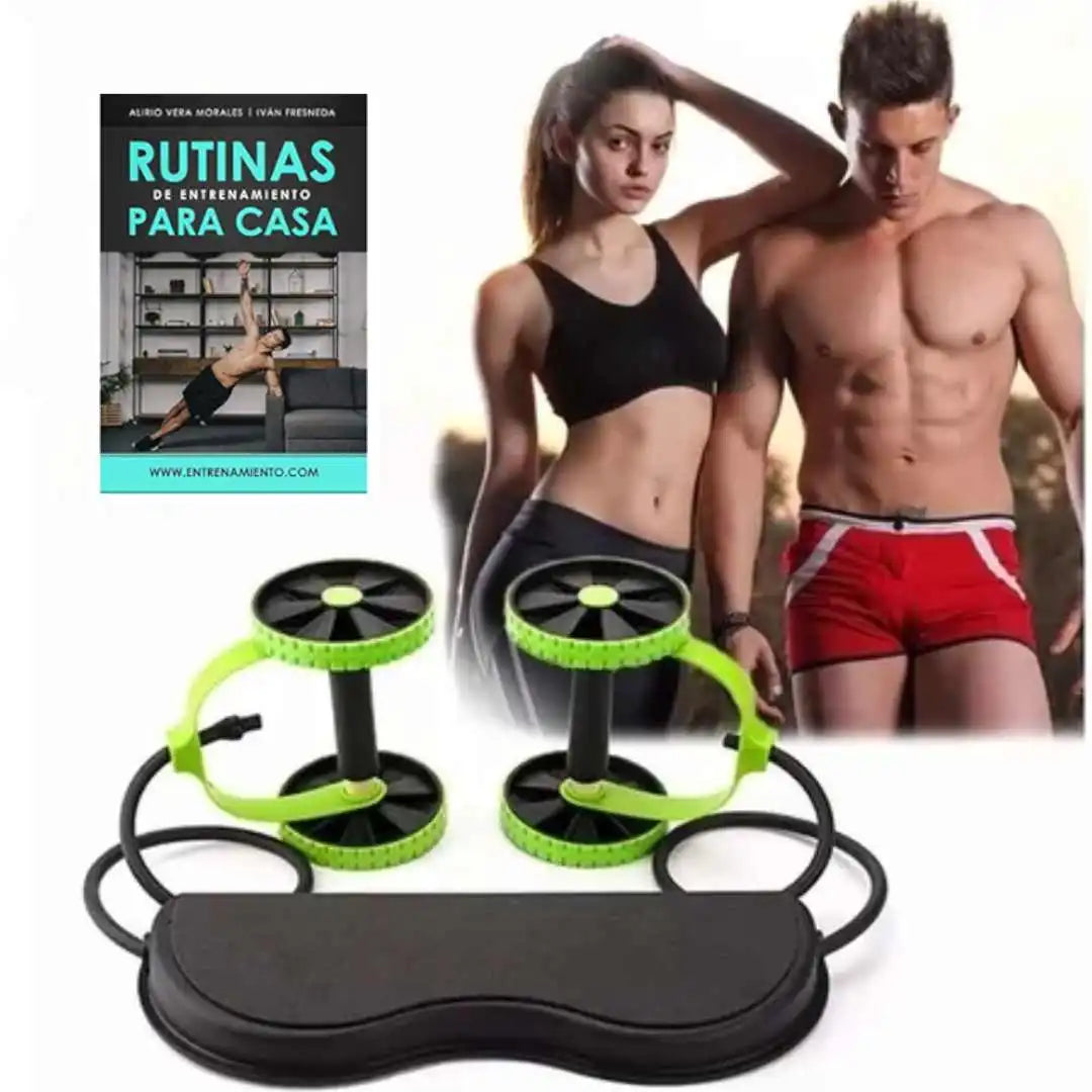 GIMNASIO EN CASA | Ejercitador muscular con ruedas