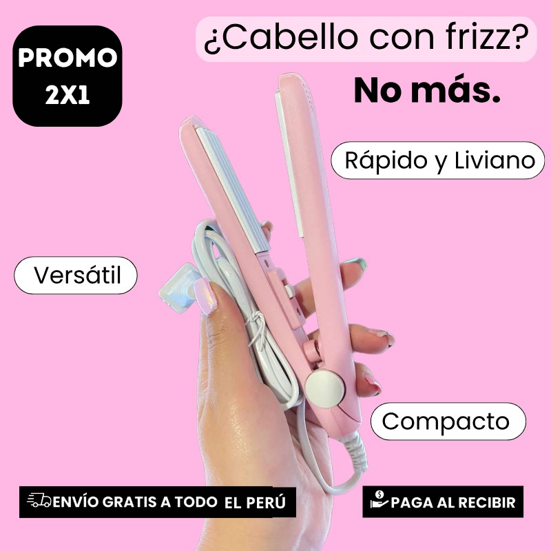 PROMOCIÓN 2x1 MiniGlamour™ | Mini Plancha de Cartera Luce perfecta en minutos  | +2 REGALOS SORPRESA 🎁