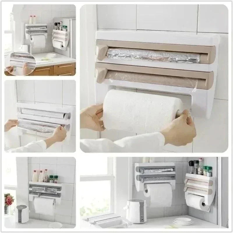 Organizador de rollos Modern Lar™ con soportes y cortador integrado