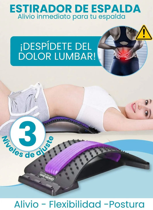 Alivio Lumbar Pro: Estirador Multinivel para Corregir Postura y Descomprimir Tu Columna en Minutos | +2 Regalos sorpresa 🎁