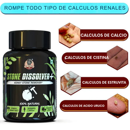 STONE DISSOLVER Suplemento Renal 100% Natural + ENVIO GRATIS