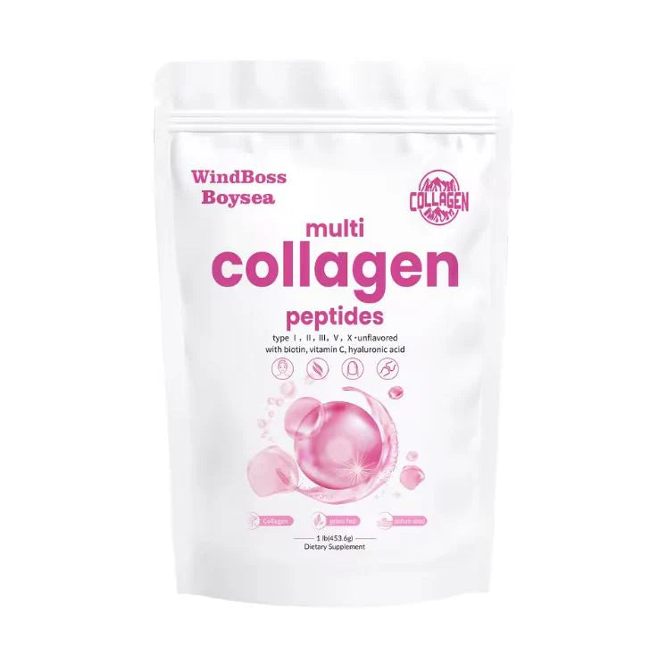 colágeno de 5 tipos + ácido hialurónico, vitamina C y biotina