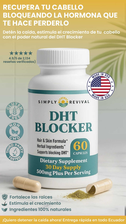 DHT Blocker - La solución natural que detiene la caída capilar