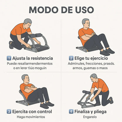 Gimnasio 6 en 1 para tonificar tu cuerpo
