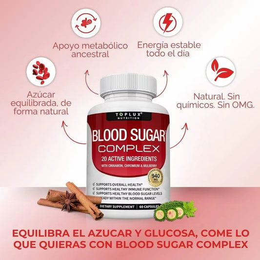 BLOOD SUGAR COMPLEX - TE AYUDA CON LA DIABETES EN TIEMPO RECORD