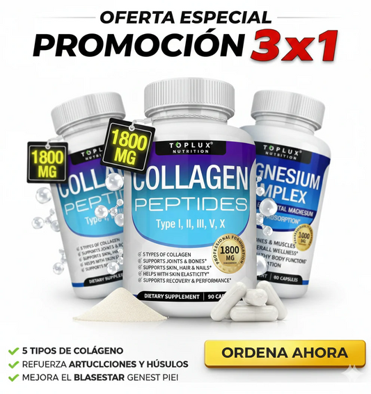 PROMOCION 3X1  Magnesio Complex ™ l Complejo de magnesio 8 en 1
