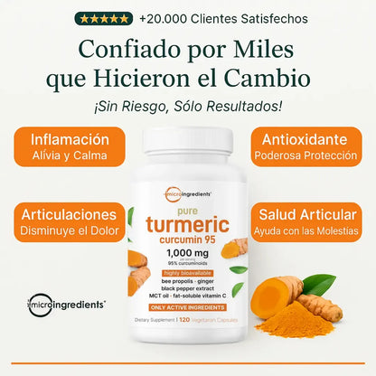 El Antiinflamatorio Natural Más Potente – Cúrcuma 95%