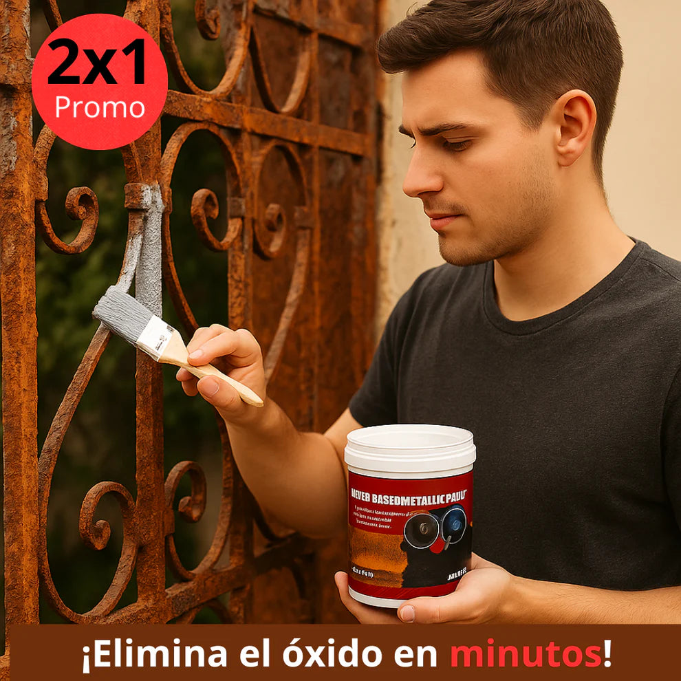 PACK: 2x1 Pintura Antióxido - Elimina el Óxido Fácil - Recupera Metales en Solo Minutos