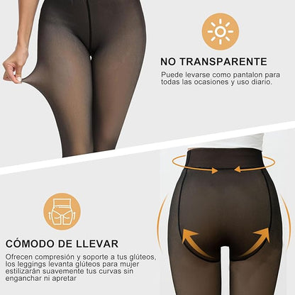 Calza Pantys De Polar Efecto Piel | talla unica