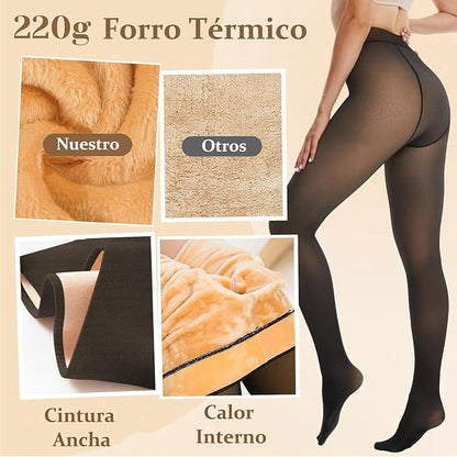 Calza Pantys De Polar Efecto Piel | talla unica