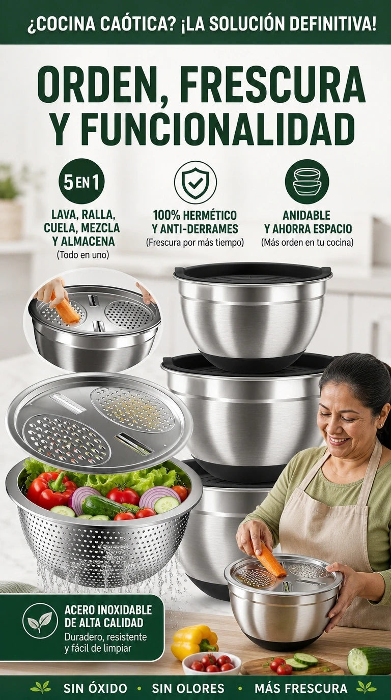 Bowl Escurridor 4 en 1